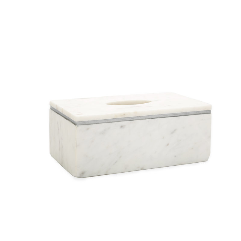 Tissue Box Cover, Silver