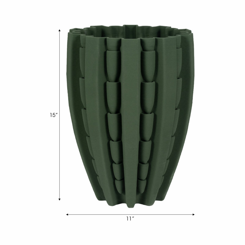 Lakeland Handmade Stoneware Table Vase, 15" H x 11" W x 11" D