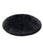Tapis noir en simili peau de mouton tissé à la machine Mar Vista-1620968919