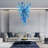 5 - Light Glass Tiered Chandelier