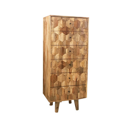 Crosby Solid Wood 43cm W 6 - Drawer Chest of Drawers