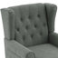 Fauteuil d'appoint à oreilles capitonné avec accoudoirs roulés et coussin épais rembourré Duward-1124697705