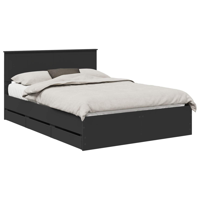 Bed, European Double (140 x 200 cm), Black