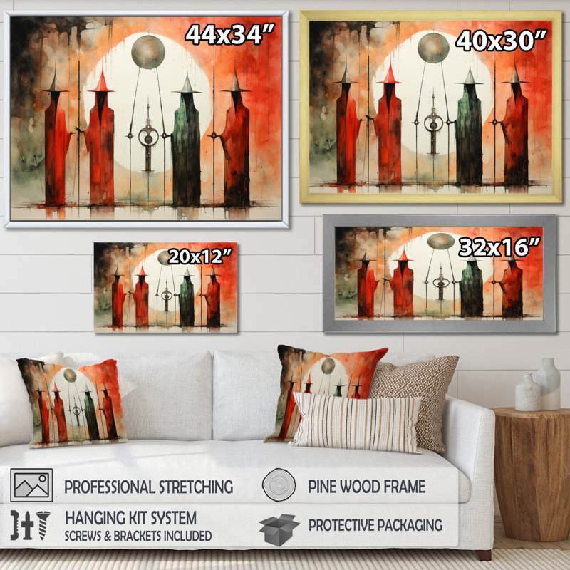 Janalyn, corail noir, Mexique, "The offert", reproduction d'art sur toile, H 34 po x l 44 po x P 1,5 po, Cadre flottant noir