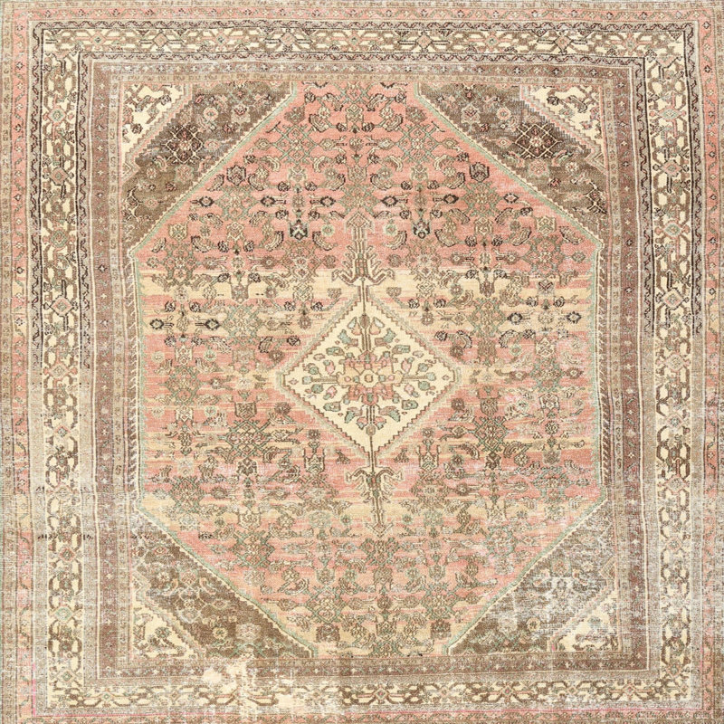 Cialan Oriental Indoor Rug, Square 7'