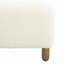Repose-pieds confortable, blanc
