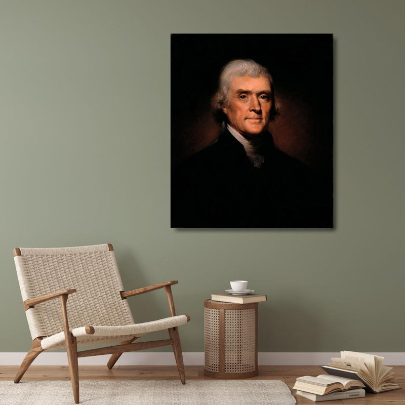 "Thomas Jefferson" par Rembrandt Peale - Art mural sur toile tendue avec châssis, H 40 po x l 28 po