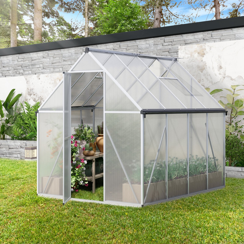 6X8 FT Polycarbonate Greenhouse