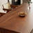 Nut-brown Rectangular Solid Wood Dining Table-1968567787