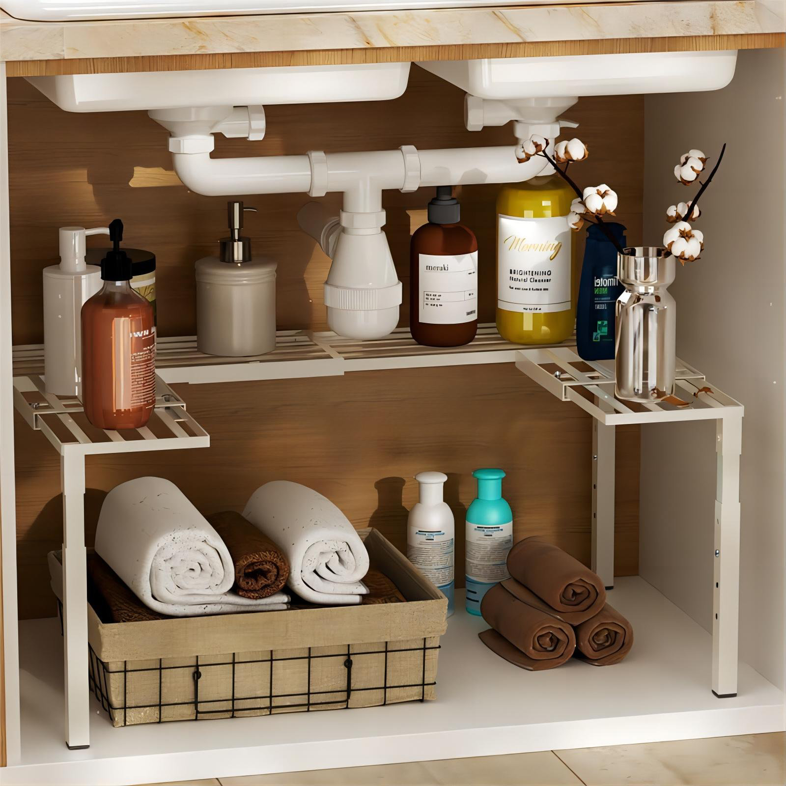 Ebern Designs Under Sink Organizers And Storage,Cabinet Under Sink ...