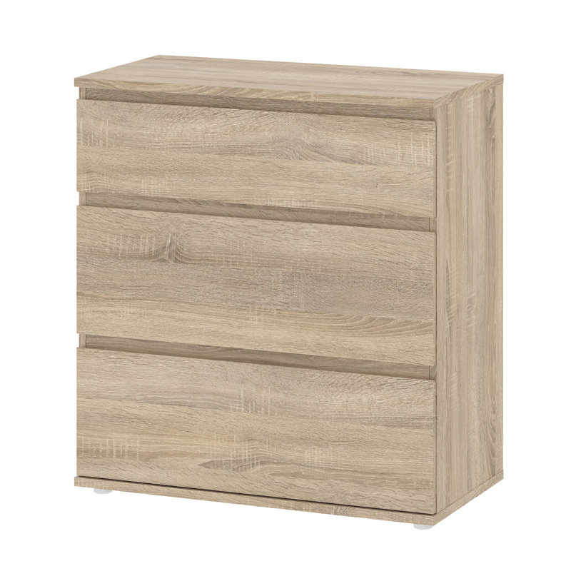 Ilfracombe 3 - Drawer Chest of Drawers, Oak Structure