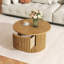 Table basse ronde avec tiroir de rangement-1017785310