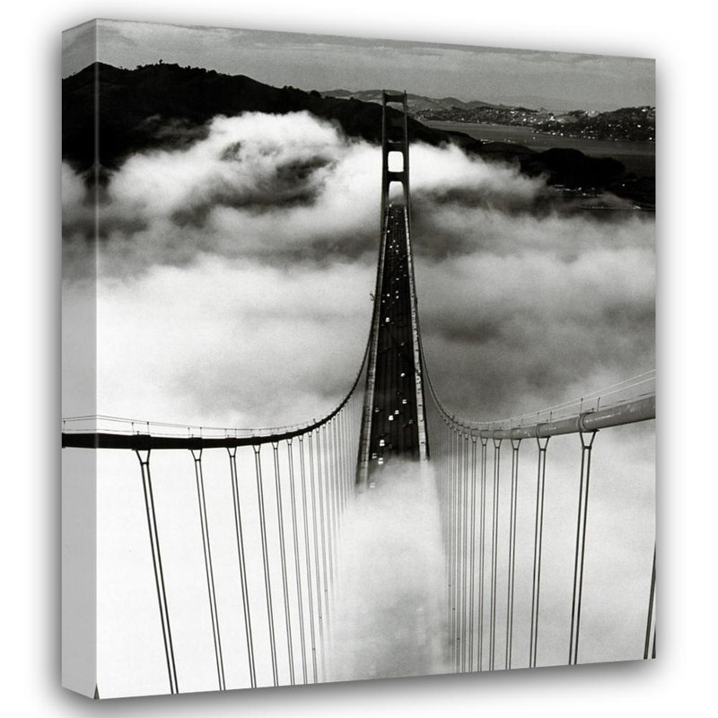 Misty Morning Golden Gate Bridge, H 34 po x l 28 po