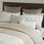 Housse de couette en coton double / grand, chenille, touche romantique, imprimé, réversible taupe, fermeture à boutons, décor lavable à la machine, chic