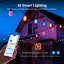 144ft Outdoor String Lights, App Control Smart AI RGBW Dimmable Waterproof Hanging Outside Lighting for Patio Balcony Backyard, 45 LED Bulbs/53 Scenes/2700K-6500K, Compatible with Alexa, NR01