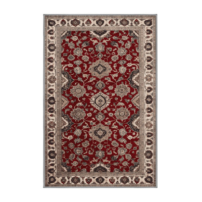 Machine Washable Persian Gray Area Rug