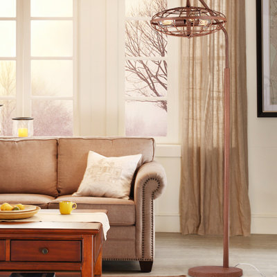 Ammons 71'' Copper Traditional Floor Lamp
