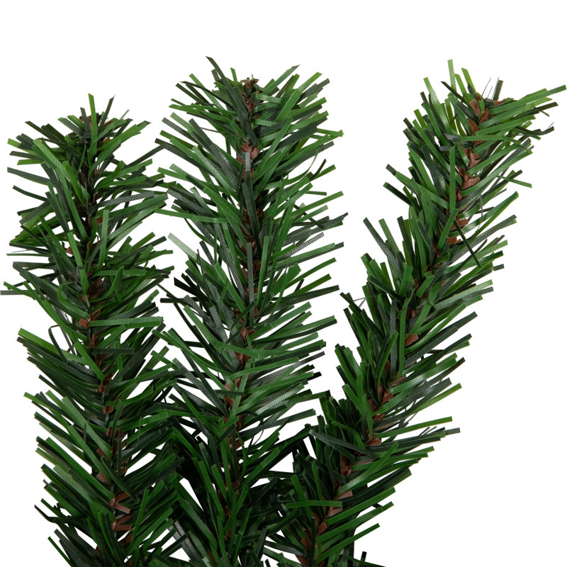 Guirlande de Noël canadienne, H 10 po x L 108 po x P 10 po, Green