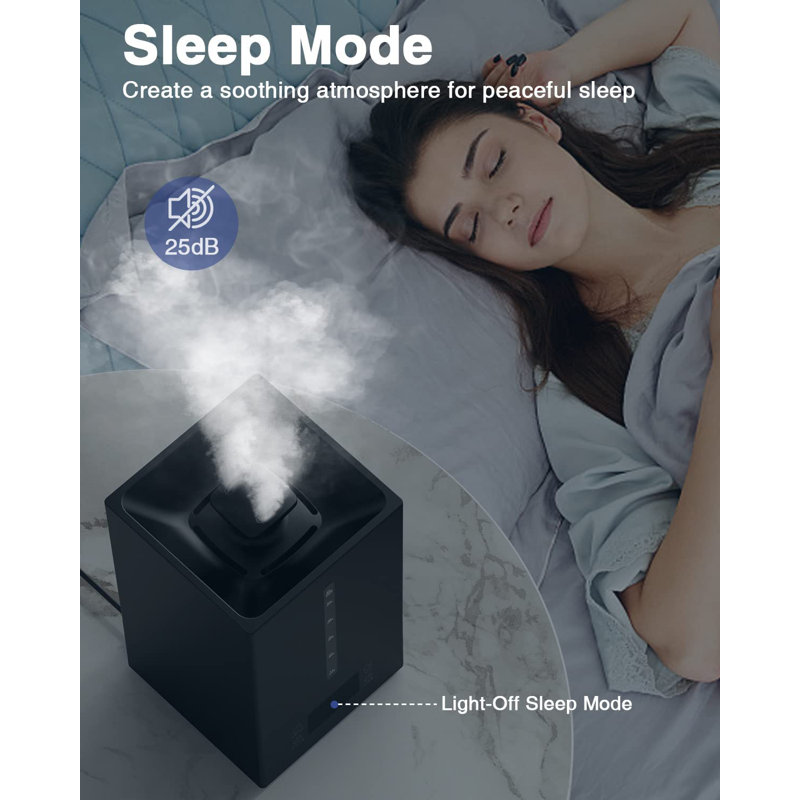 C&g Home Cool Mist Steam Tabletop Humidifier with Adjustable Humidistat for 20 Cubic Feet