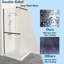 70mm - 70mm W x 190mm H Walk In Semi-Frameless Walk In Glass Screens with Clear Glass-1174452877