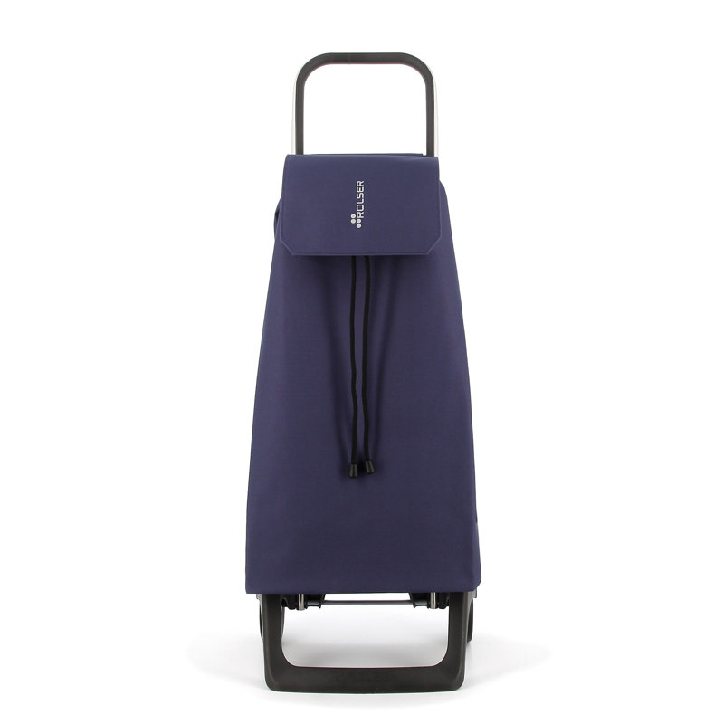 Rolser 88 lb. Capacity Jet LN 2 Wheel Shopping Trolley, Navy