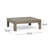 Left Corner Bench & Coffee Table Set - Acacia Wood, Slat Design, Water-resistant Cushions-888872797