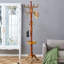 Cintre en bois massif de couleur crabe, porte-manteau moderne et simple avec porte-clés, rangement multifonctionnel en résine et en acier inoxydable-1087125185