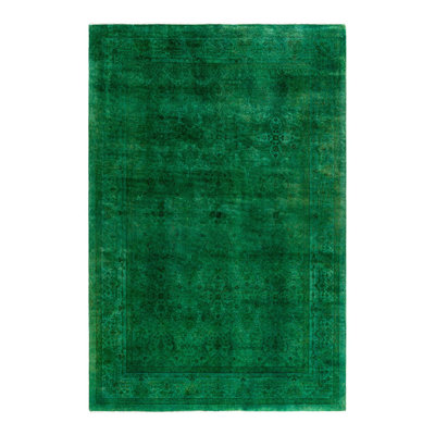 Overyed One-of-a-Kind Rectangle 6'3" X 9'3" Hand Knotted Area Rug