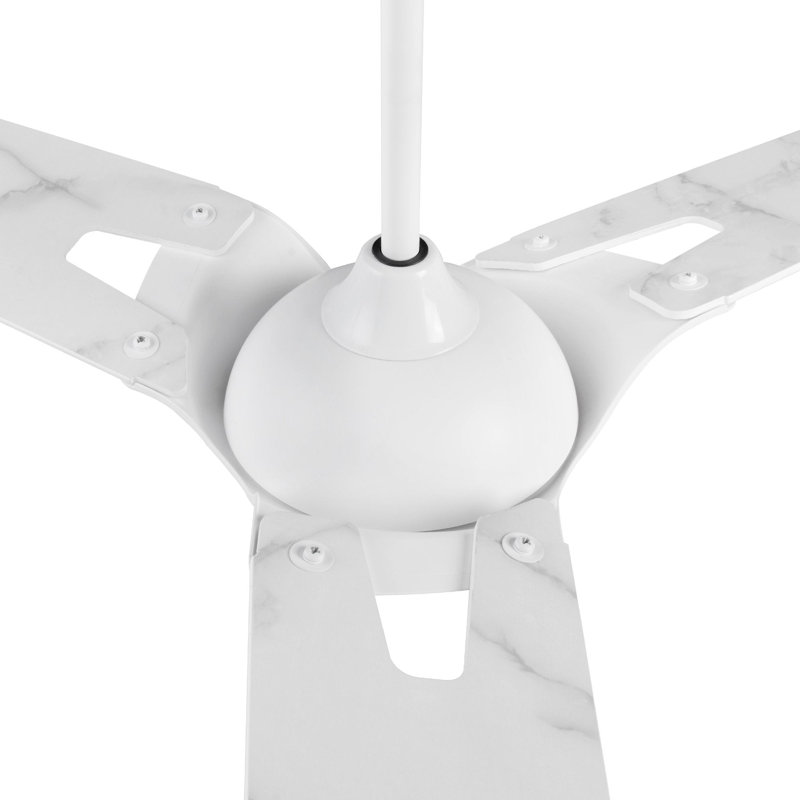Ventilateur de plafond intelligent d'intérieur / extérieur de 56 pouces Hoffen, ensemble d'éclairage à DEL à intensité variable et télécommande, fonctionne avec l'assistant Google, Amazon Alexa et les raccourcis Siri.