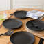 Over&Back Coupe Semi Hand-Finished Stoneware Appetizer Plates-99296342