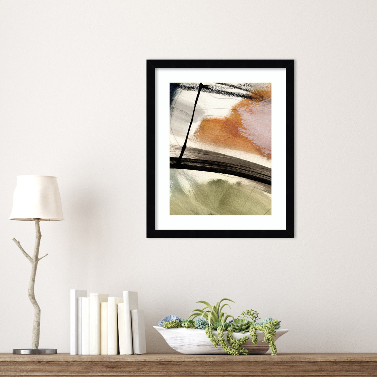 Light No 2 by Dan Hobday Wood Framed Wall Art Print, Black, 17" H x 14" W