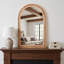 Miroir mural 20 po x 30 po avec cadre en bois massif perlé sculpté à la main