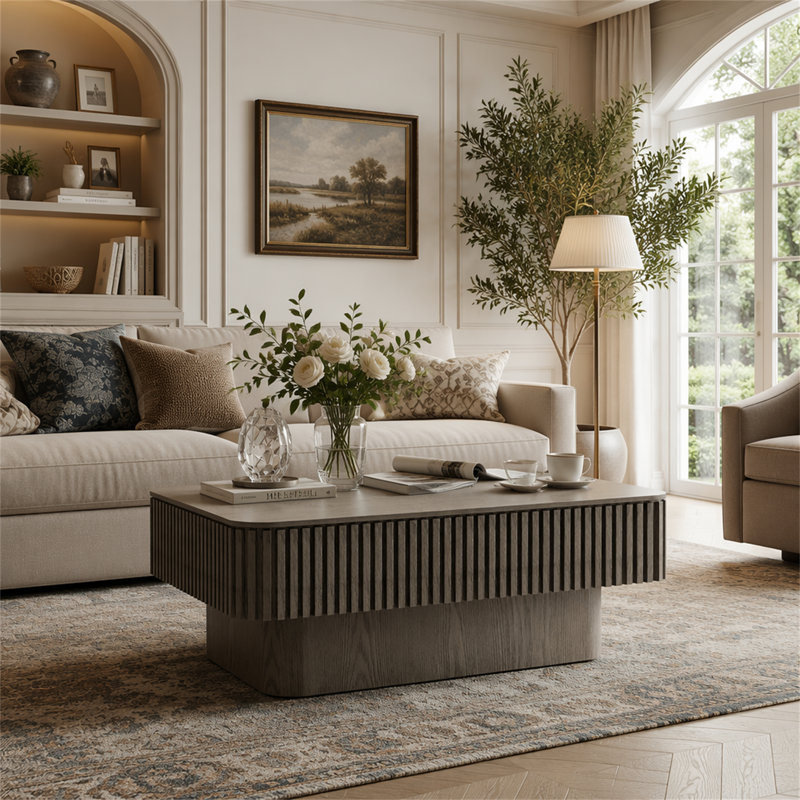 Table basse d'appoint 38,6 po Canapé, Gris
