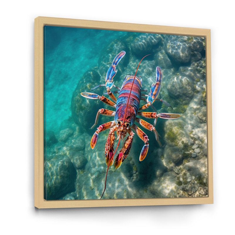 Restivo - reproduction sur toile, H 36 po x l 36 po x P 1,5 po, Cadre naturel flottant