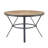 Indoor Dining Round Table With Metal Legs,Light Birch