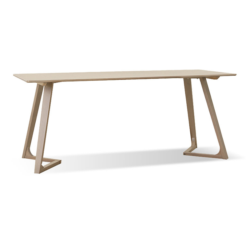 Gray Rectangular Solid Wood Dining Table, 29.53"H x 94.49"L x 39.37"W
