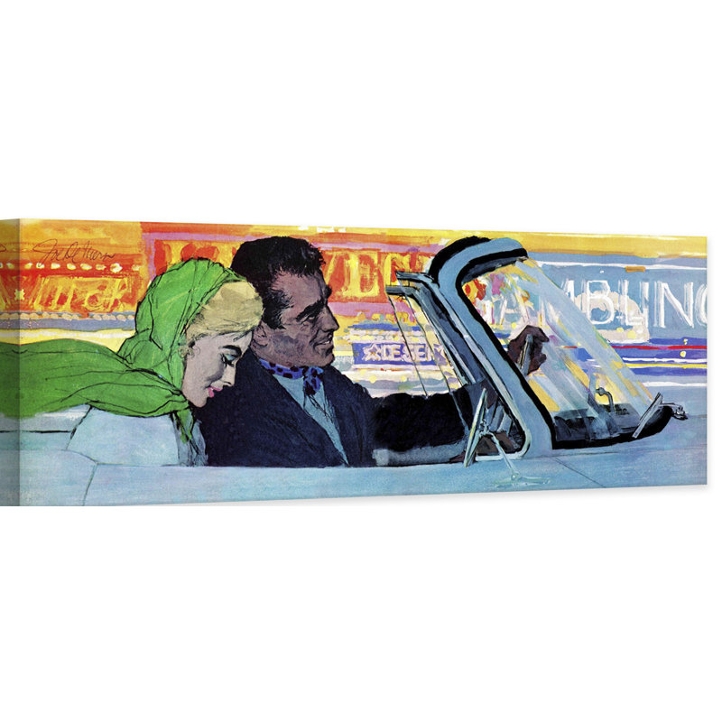Take Her to Vegas 1 Piece Wrapped Canvas Panoramic Painting, 51cm H x 153cm W