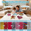 Paquet de 5 panneaux sensoriels pour enfants avec paillettes réversibles 9,8 po avec base en bois, 5 formes uniques pour les enfants