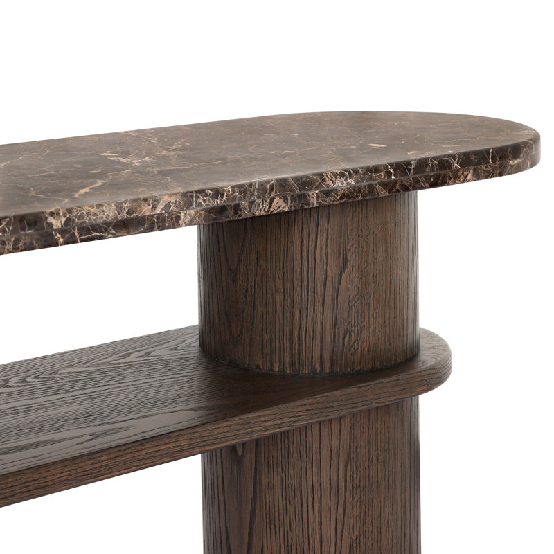 Serova 65'' W Marble Console Table