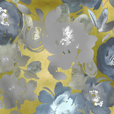 Gris et floral doré 2
