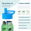Bouteille d'eau en acier inoxydable 14 oz pour enfants Wildkin - sans BPA, étanche, isolée, facile à nettoyer - animaux sauvages-123230952