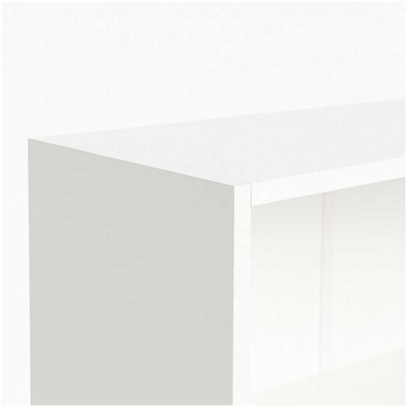 5-Tier Bookshelves Storage Cabinet White, White