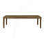 Grande table de salle à manger transitionnelle à finition brune avec rallonge à rallonge de style maison de campagne moderne 1 pièce