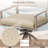 Outdoor Swivel & Rocking Dining Chairs With Sunbrella Cushion-1428347087