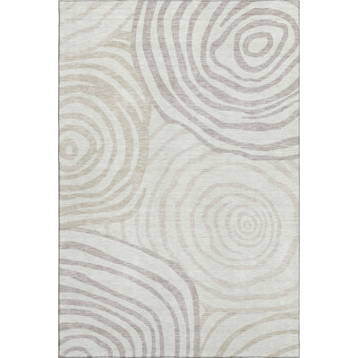 Premium Machine Washable Prisco Ivory Rug