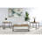 Versatile Industrial Coffee Table Set with Mango Wood Tops