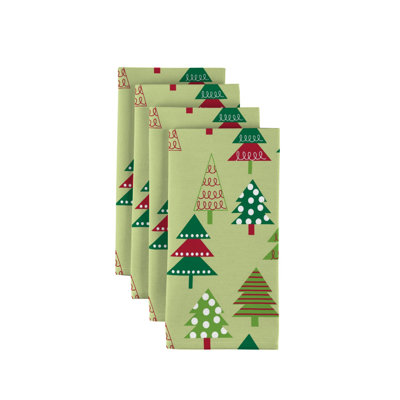 Polyester Floral Square Napkin