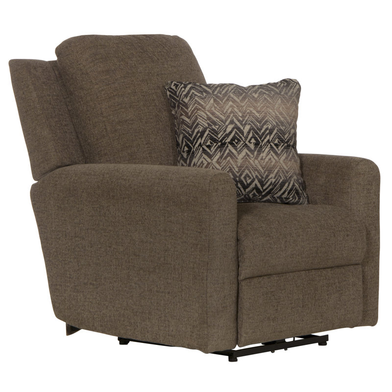 Eastin Upholstered Recliner, Brown, Power