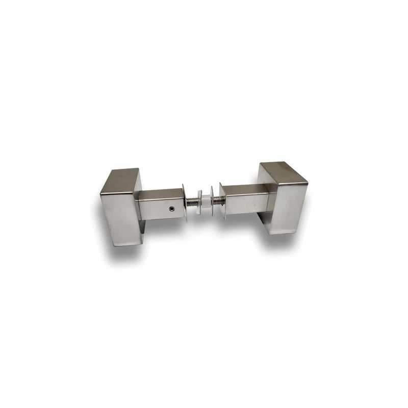 Poignée de porte carrée en acier inoxydable de 2 po de calibre 304 et portes en fibre de verre