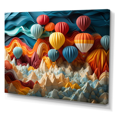 " Red Hot Air Ballon Mosaic II "